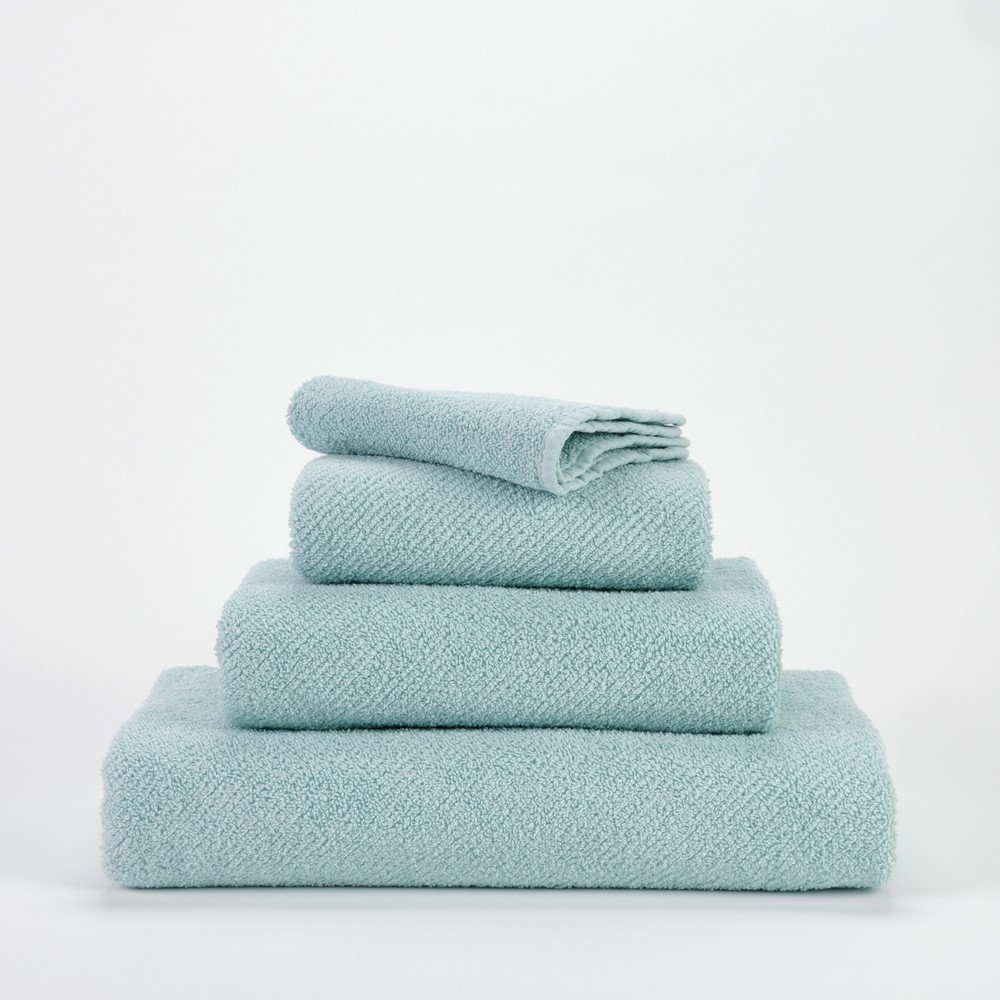 Twill Egyptian Cotton Towels 235 by Designer Abyss & Habidecor in Ice Blue